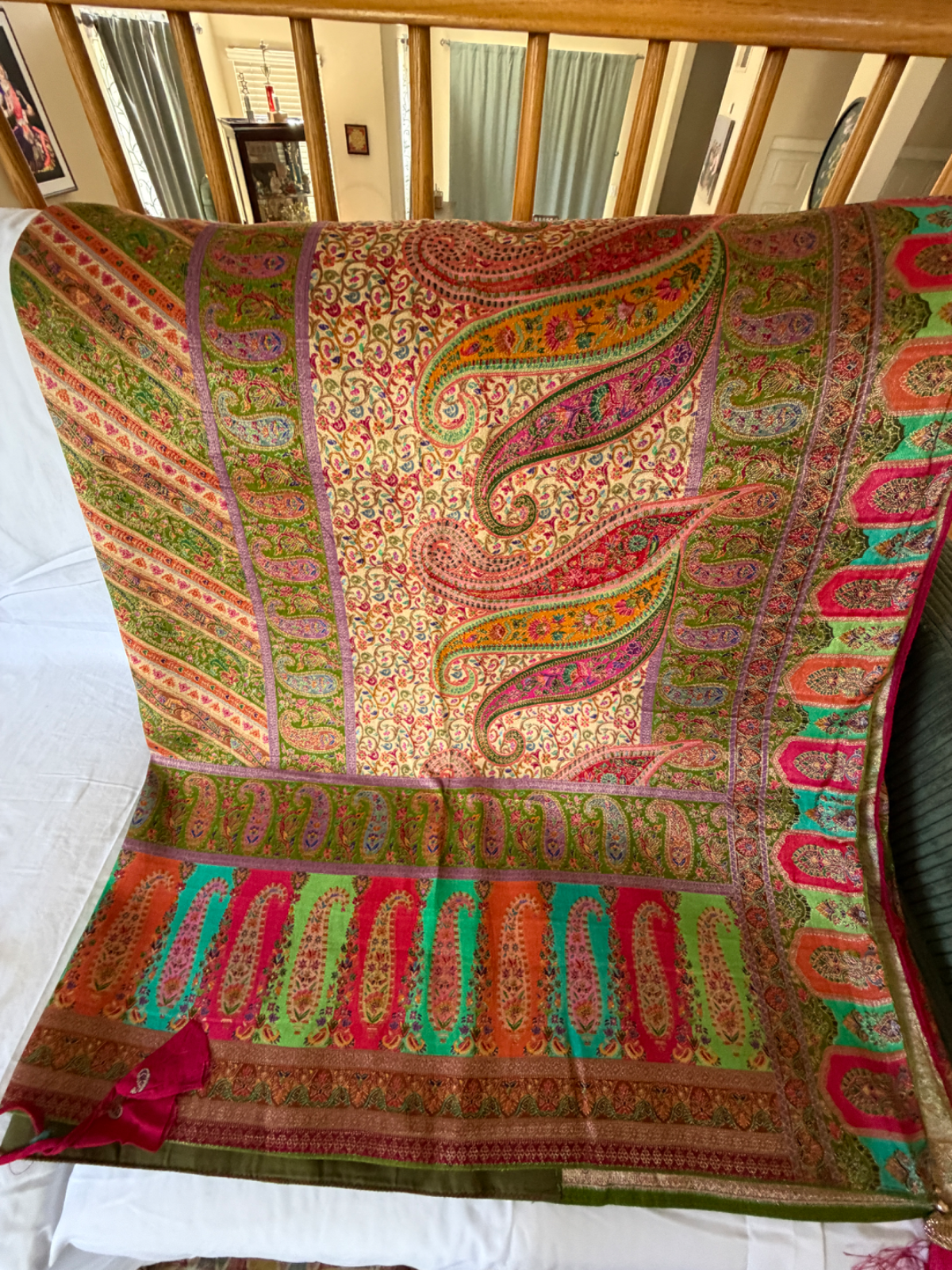 Kashmiri Kani work saree