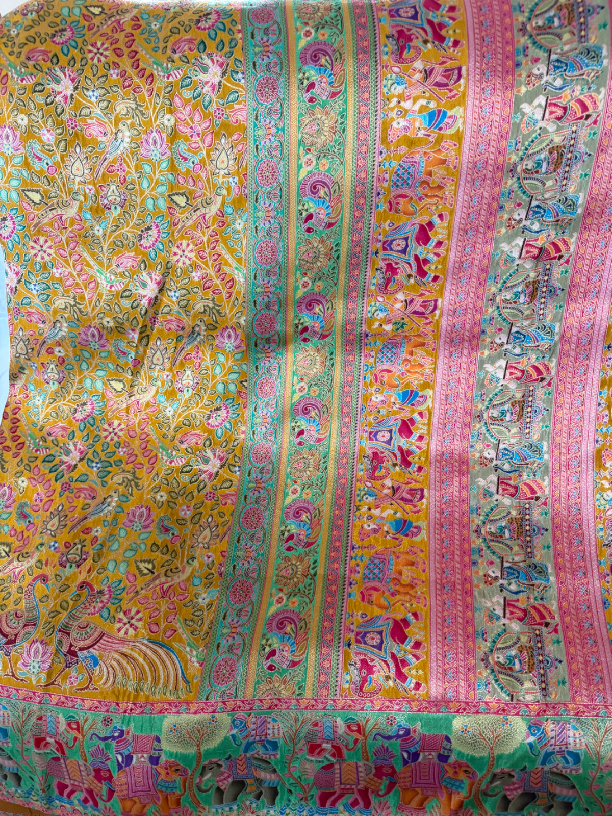 Kashmiri Kani work saree