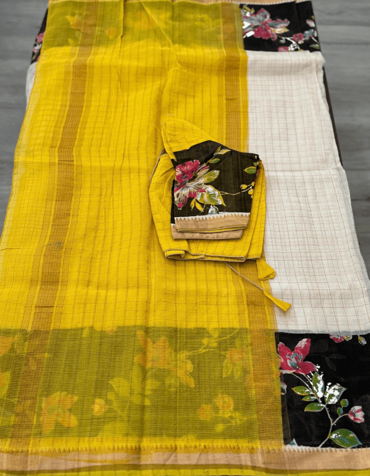 Mangalgiri Silk-Cotton Saree